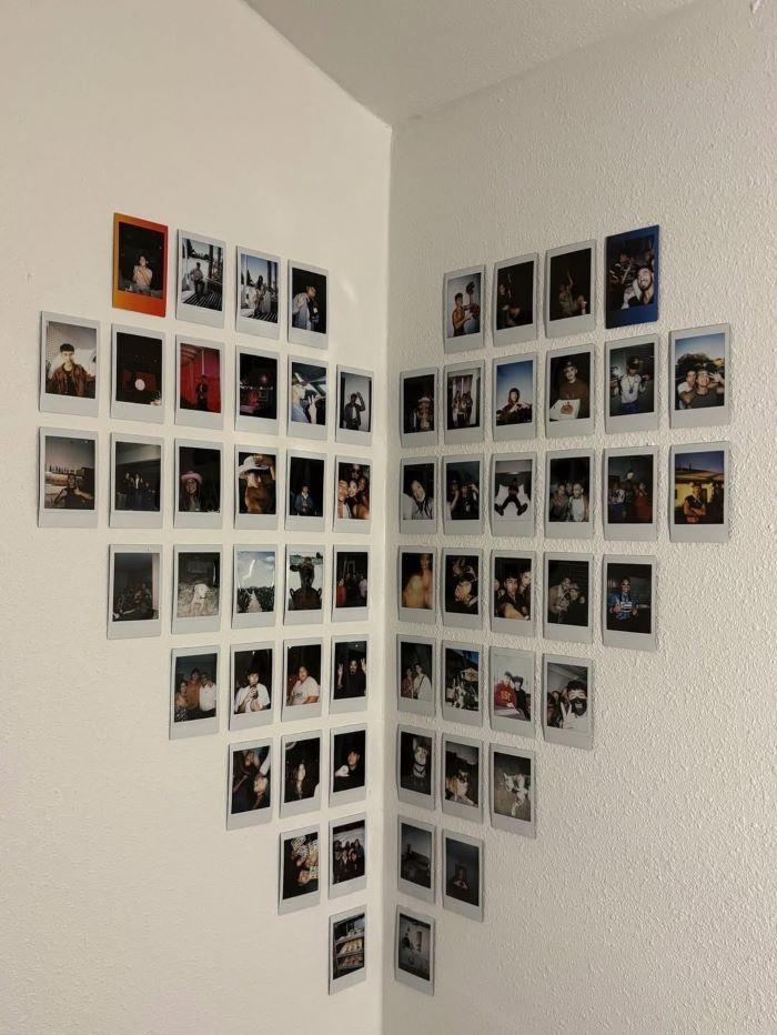 13. Personalized Polaroid Memory Wall
