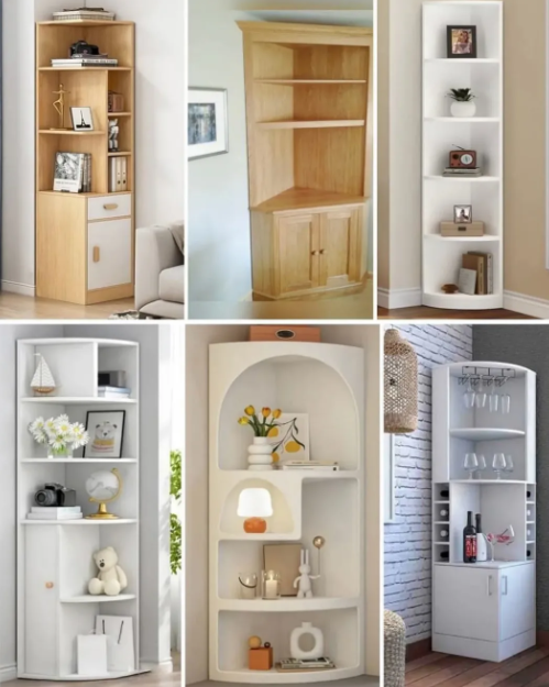 20. Corner Wall Shelf Triangle Setup