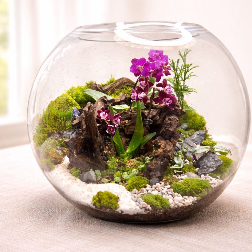 21. Hanging Glass Terrarium Wall