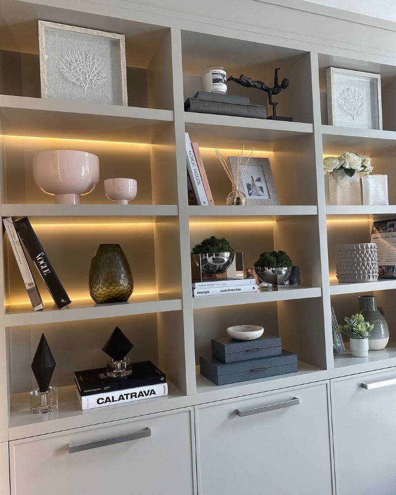24. Layered Frame + Shelf Combo Wall