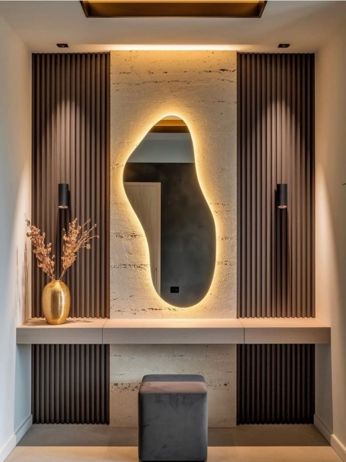 25. Soft Glow Backlit Wall Panel