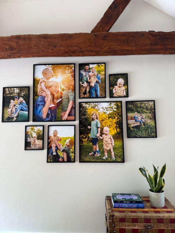 26. Collage Poster Wall with Mixed Prints