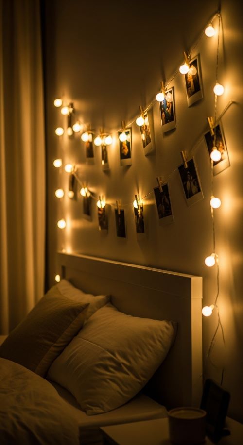 4. LED Light Photo Wall
