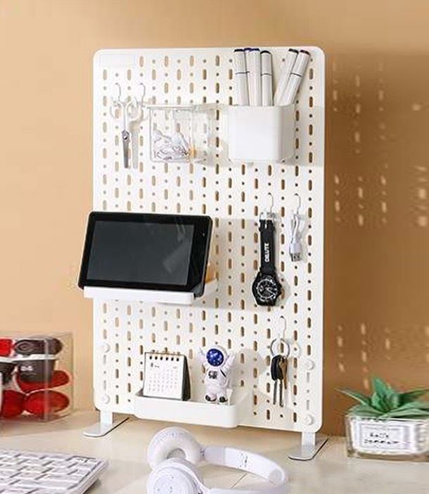 9. Pegboard Organizer Wall