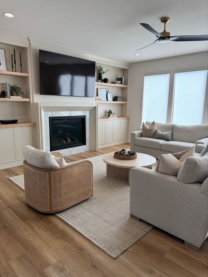 Add Built-In Style with Faux Shelving Units