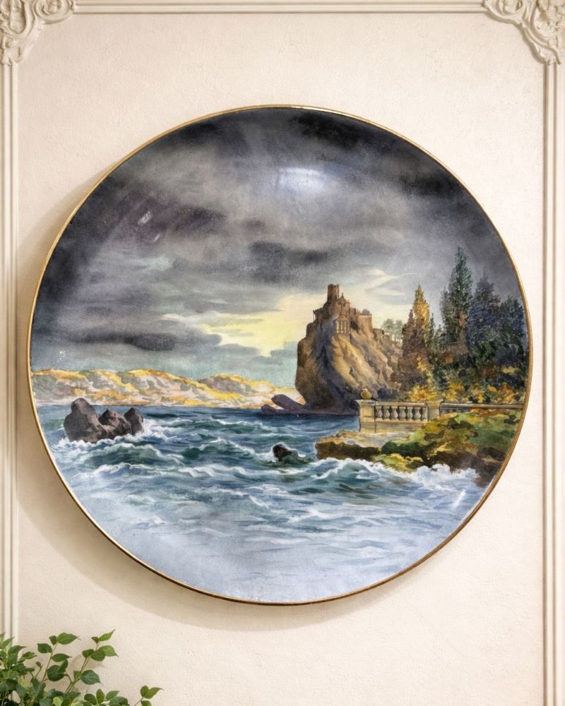 Antique Plate Wall Arrangement