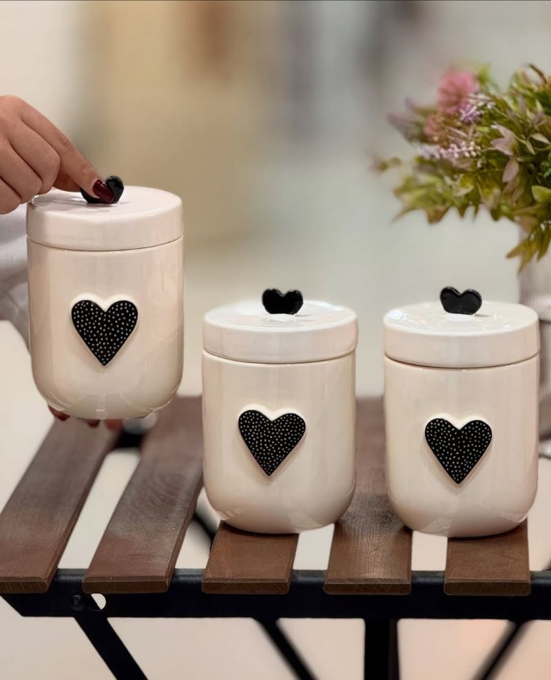Ceramic Container Decor Pieces