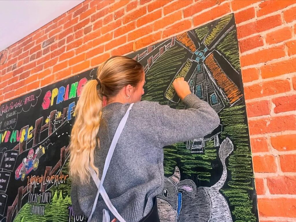 Chalkboard Wall Section