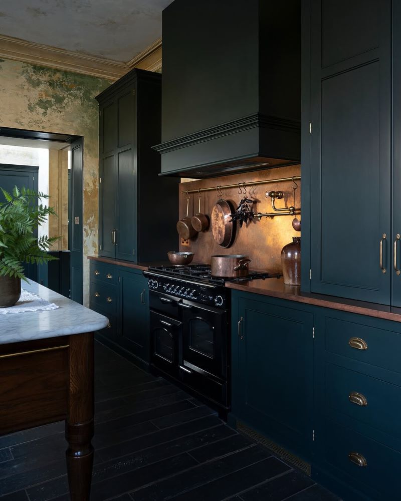 Copper Utensil Hanging Rail