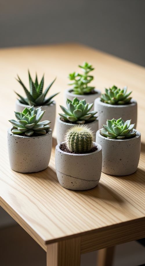 DIY Concrete Planters