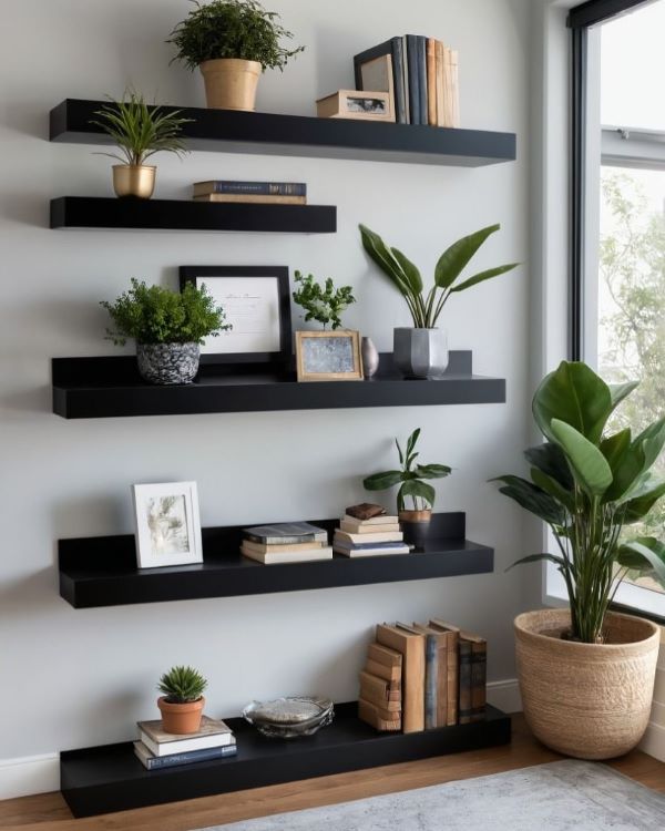 Floating Minimal Wall Shelves