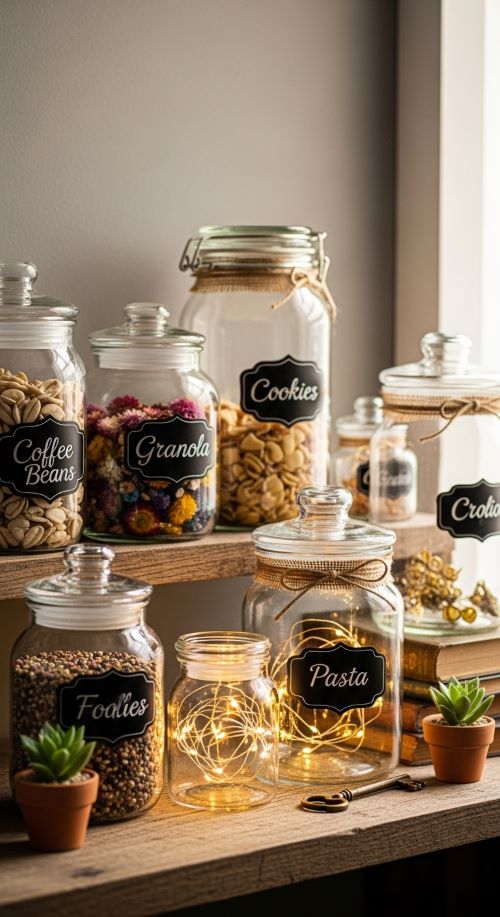 Glass Jar Storage Decor