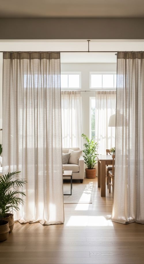 Linen Divider Curtains
