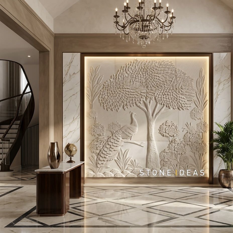 Stone Texture Accent Wall