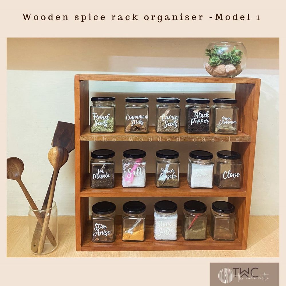Wall Spice Rack Display