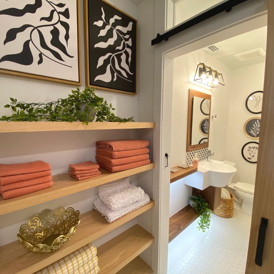 Wooden Spa Shelf Display