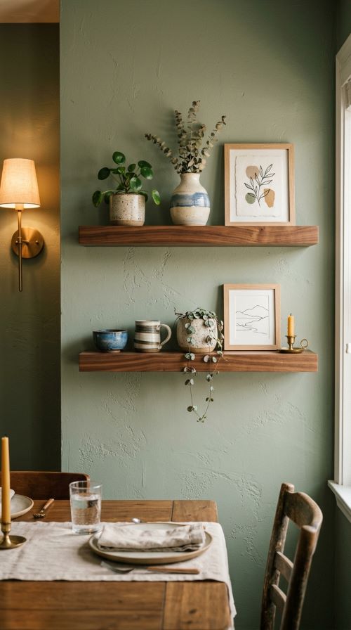 Add Floating Shelves for Styling