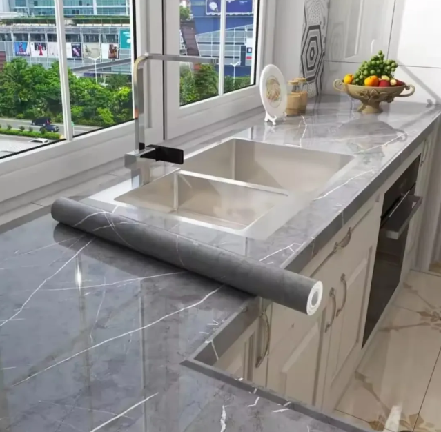 Faux Marble Contact Pape