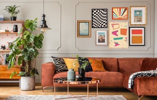 Gallery Wall With Mixed Frames