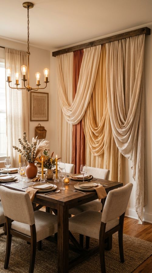 Hang Curtains as Wall Decor