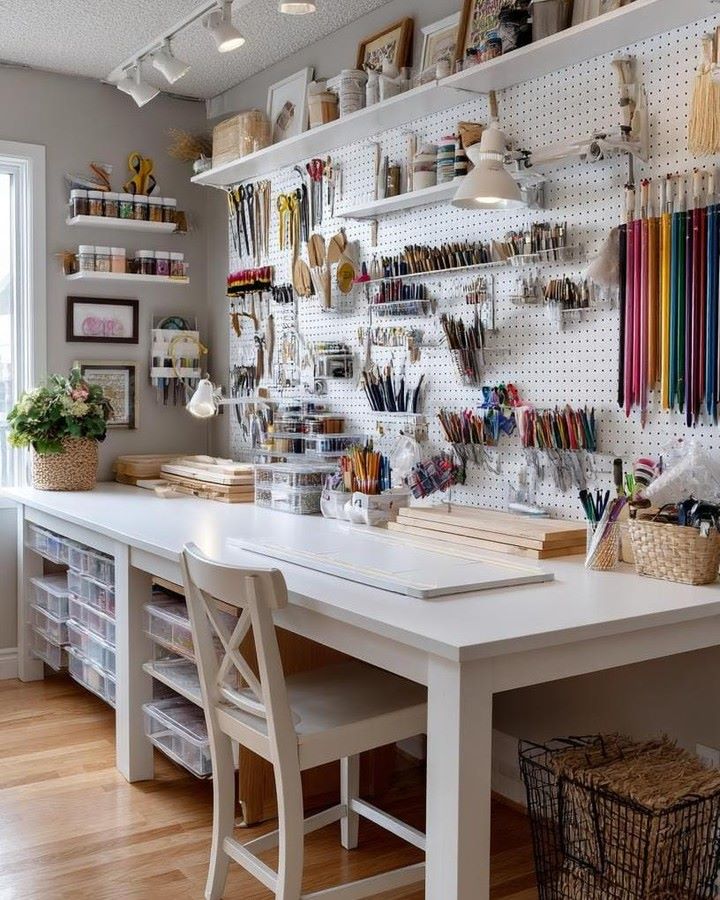 Pegboard Organization Wall
