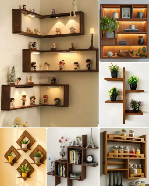 Vertical Wall Shelves for Extra Spaces