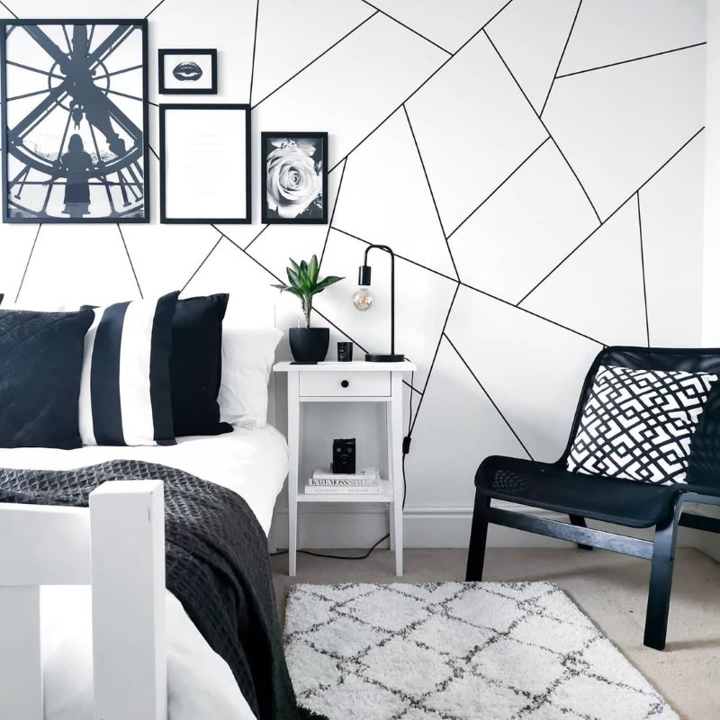 Washi Tape Wall Designs