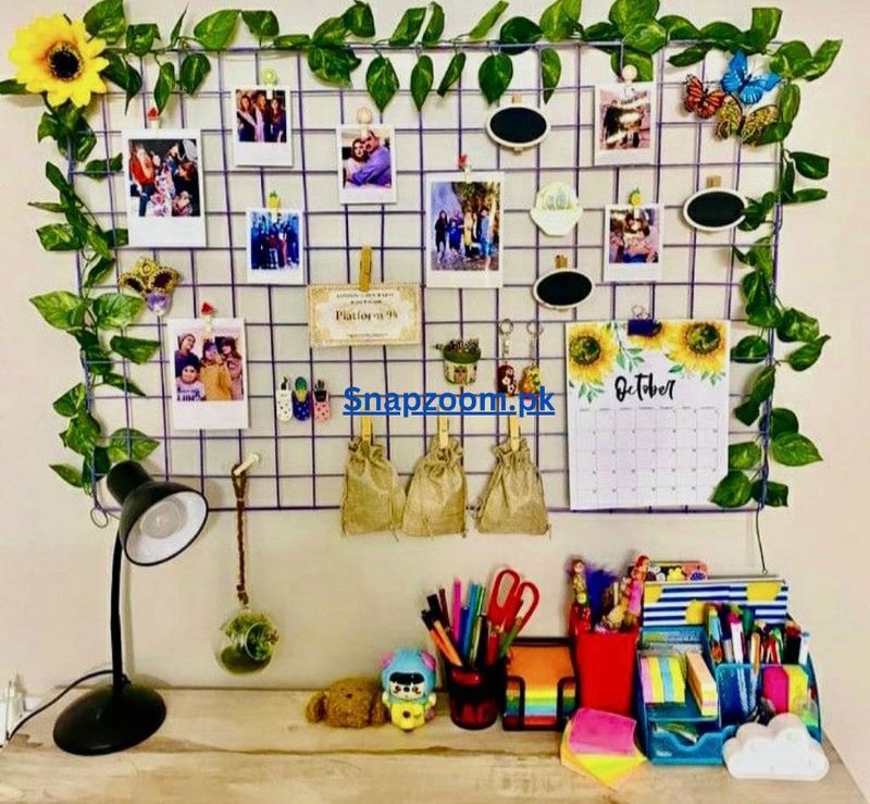 Wire Grid Photo Display